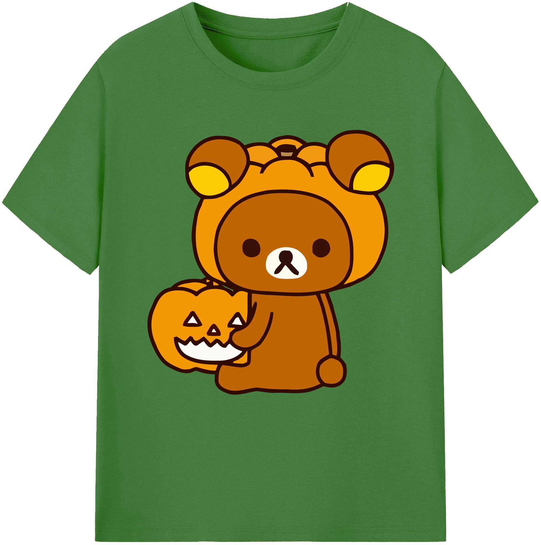 （画像用） リラックマ リラックマ キイロイトリ Rilakkuma Korilakkuma Kiiroitori レディースカジュアルプリントTシャツ（綿100％）